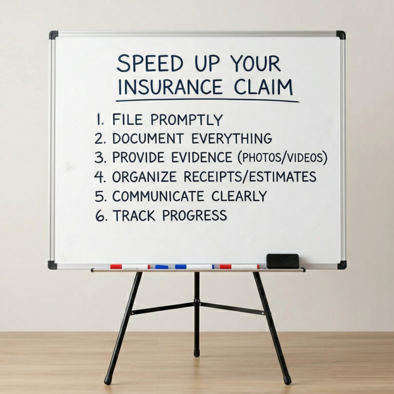 Read more about the article How to Speed Up Your Insurance Claim